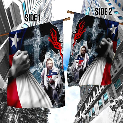 Jesus Saves God Bless House Flag, Christian Flag, Christian Flag, Scripture Flag, Garden Banner