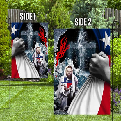 Jesus Saves God Bless House Flag, Christian Flag, Christian Flag, Scripture Flag, Garden Banner