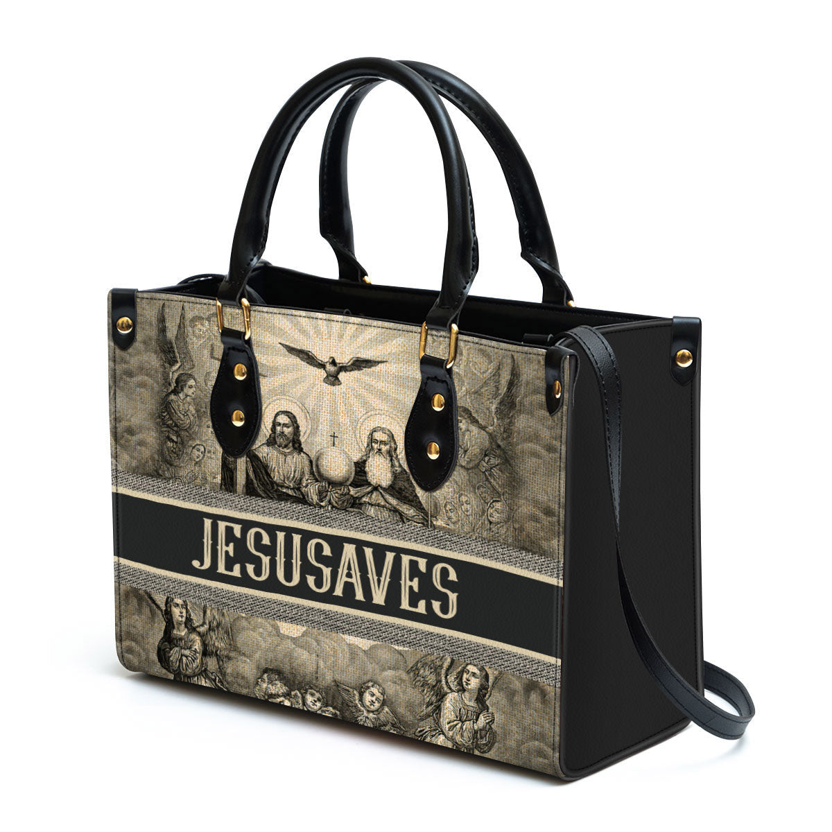 Jesus Saves Leather Handbag, Religious Gifts For Women, Women Pu Leather Bag