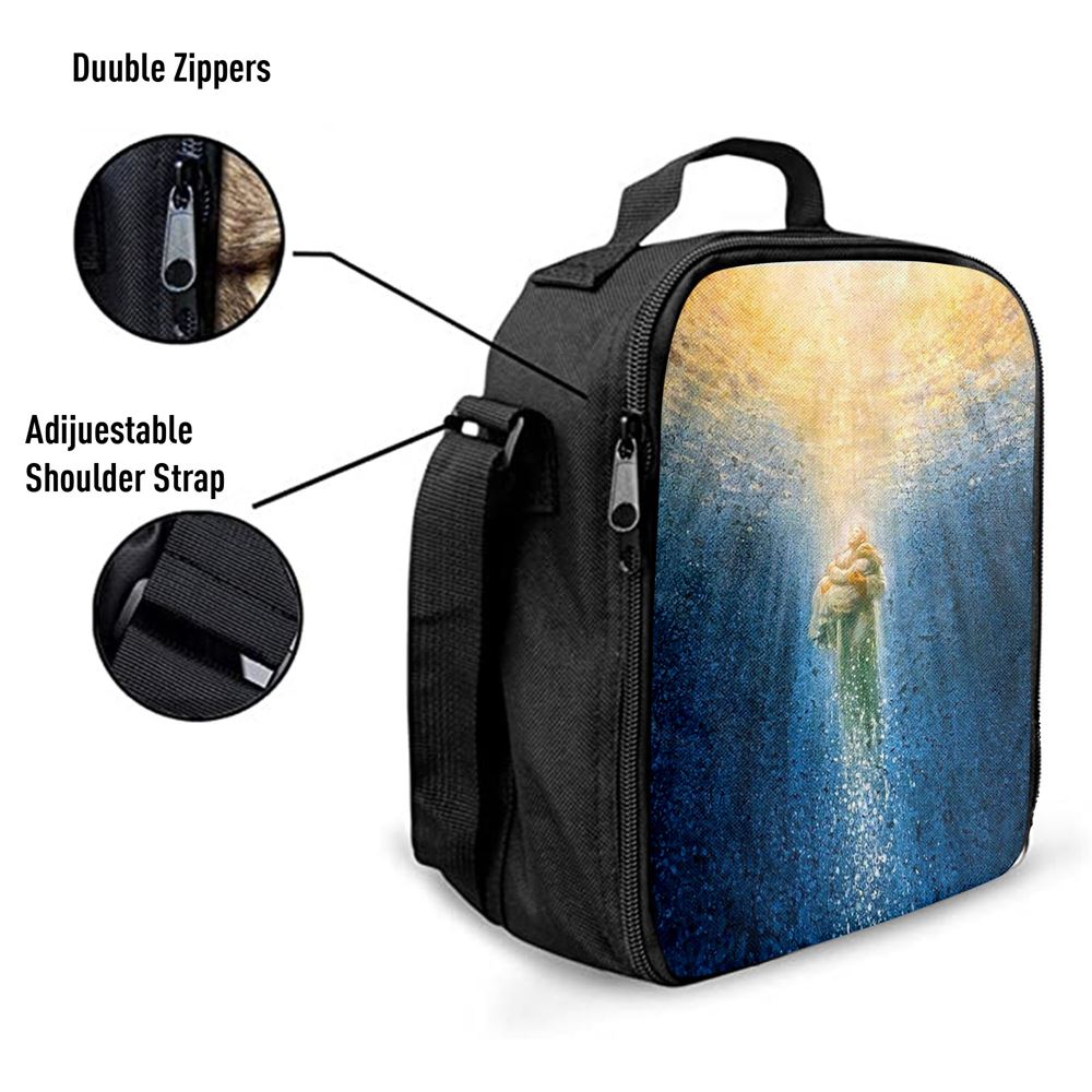 Jesus Saving Me Beach Water Lunch Bag, Christian Lunch Box For School, Picnic