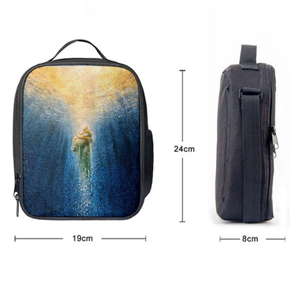 Jesus Saving Me Beach Water Lunch Bag, Christian Lunch Box For School, Picnic