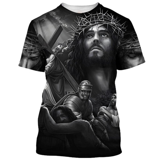 Jesus Savior All Over Print 3D T Shirt For Men And Women, Christian T-Shirt, Faith Shirt