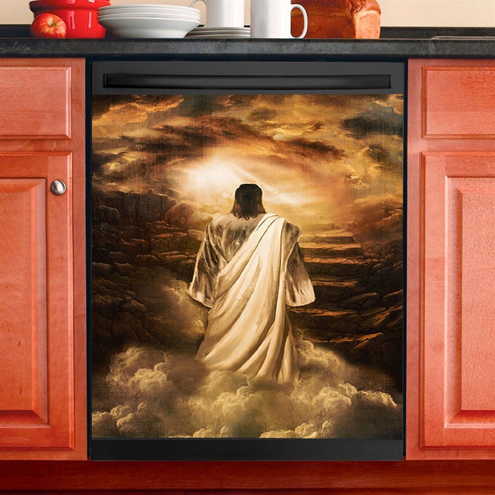 Jesus Spiritual Dishwasher Cover, Religious Dishwasher Wrap, Christian Kitchen Decoration