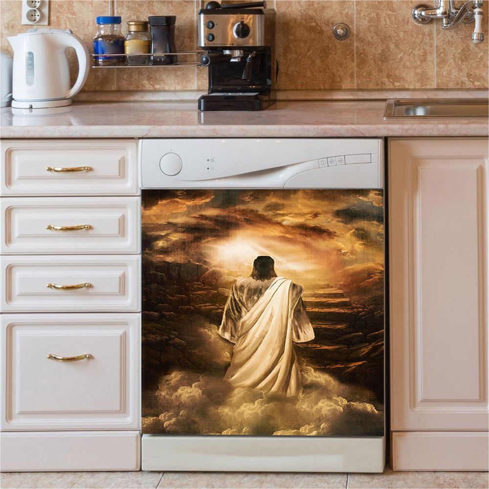 Jesus Spiritual Dishwasher Cover, Religious Dishwasher Wrap, Christian Kitchen Decoration