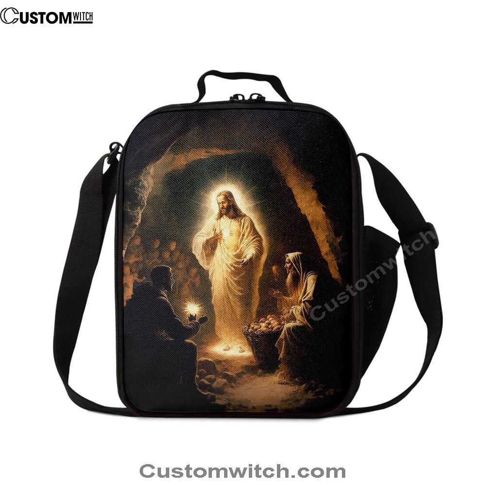 Jesus Spiritual Lunch Bag, Christian Lunch Box For School, Picnic