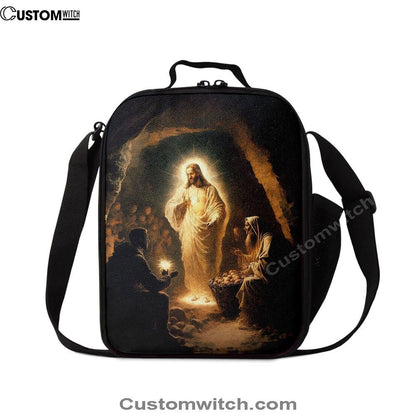Jesus Spiritual Lunch Bag, Christian Lunch Box For School, Picnic