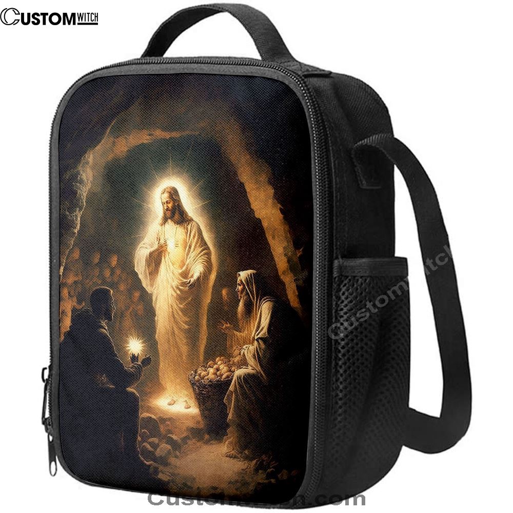 Jesus Spiritual Lunch Bag, Christian Lunch Box For School, Picnic
