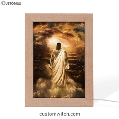 Jesus Stairway To Heaven Art Frame Lamp - Jesus Portrait Frame Lamp Prints - Christian Art