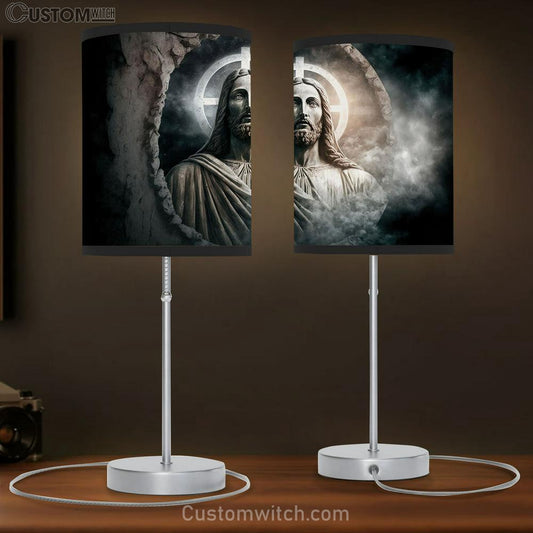Jesus Stone Historical Religious Event Table Lamb Pictures - Faith Art - Christian Table Lamb Gift Decor