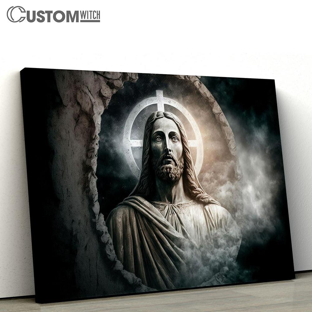 Jesus Stone Historical Religious Event Canvas Pictures - Faith Art - Christian Canvas Wall Art Decor