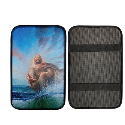 Jesus Stretched Out His Hand Car Armrest Pad - God Of Wonders Car Armrest Pad Pictures, God Car Armrest Accessories