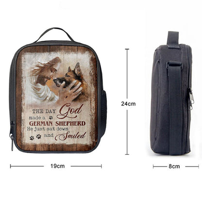 Jesus The Day God Made A German Shepherd Lunch Bag, Christian Lunch Box For School, Picnic