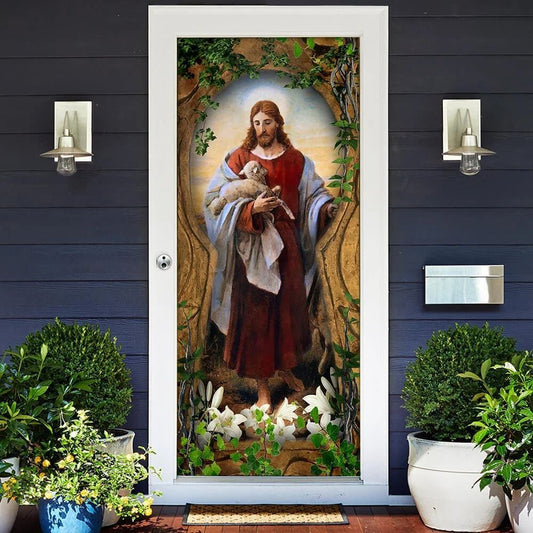 Jesus The Good Shepherd Door Cover, Christian Door Decor, Door Christian Church, Christian Door Plaques