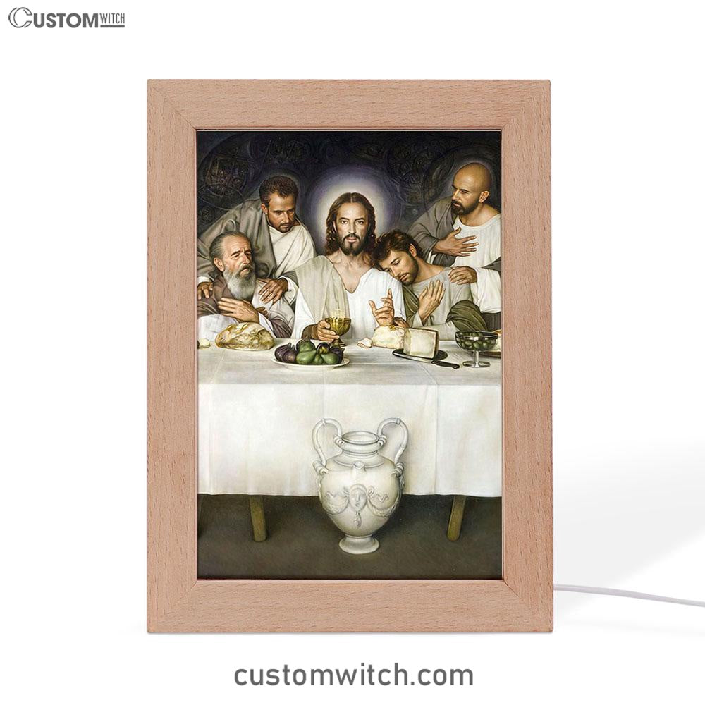 Jesus The Last Supper Frame Lamp Pictures - Jesus Art Prints - Jesus Art - Christian Home Decor