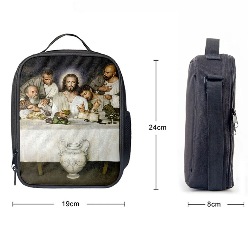 Jesus The Last Supper Lunch Bag - Jesus Art, Christian Lunch Box For School, Picnic
