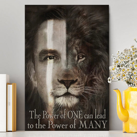 Jesus The Lion Of Judah Canvas - The Perfect Combination Canvas Art - Christian Art - Bible Verse Wall Art - Religious Home Decor