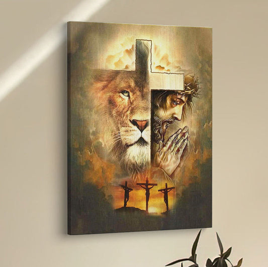 Jesus The Lion Of Judah Canvas Prints - Bible Verse Wall Decor - Scripture Wall Art