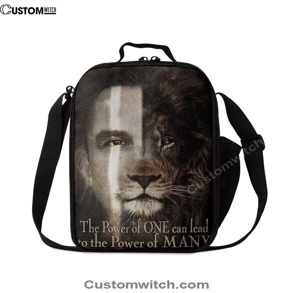 Jesus The Lion Of Judah Lunch Bag - The Perfect Combination Lunch Bag, Christian Lunch Box For School, Picnic