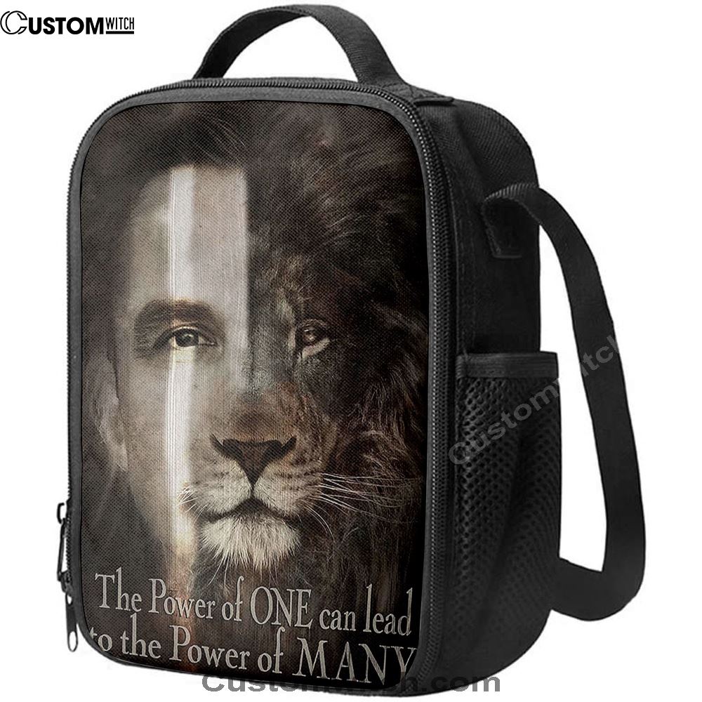 Jesus The Lion Of Judah Lunch Bag - The Perfect Combination Lunch Bag, Christian Lunch Box For School, Picnic