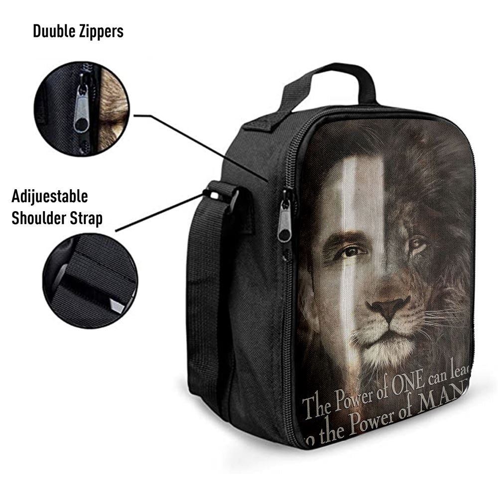 Jesus The Lion Of Judah Lunch Bag - The Perfect Combination Lunch Bag, Christian Lunch Box For School, Picnic