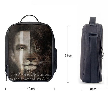 Jesus The Lion Of Judah Lunch Bag - The Perfect Combination Lunch Bag, Christian Lunch Box For School, Picnic