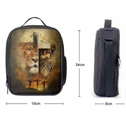 Jesus The Lion Of Judah Lunch Bag, Christian Lunch Box For School, Picnic