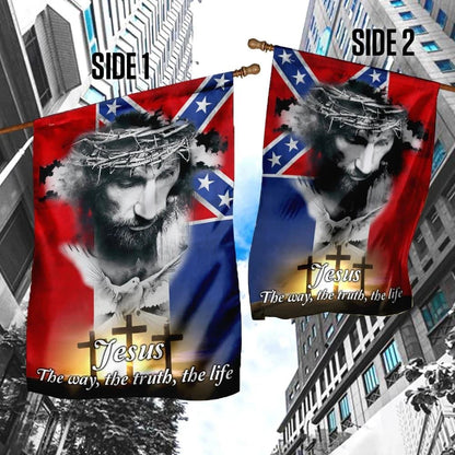 Jesus The Way The Truth And The Life Mississippi House Flag, Christian Flag, Christian Flag, Scripture Flag, Garden Banner