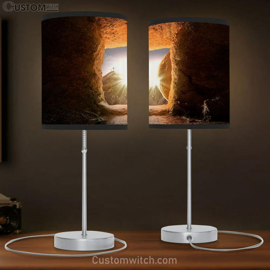 Jesus Tomb Table Lamb Pictures - Faith Art - Christian Table Lamb Gift Decor