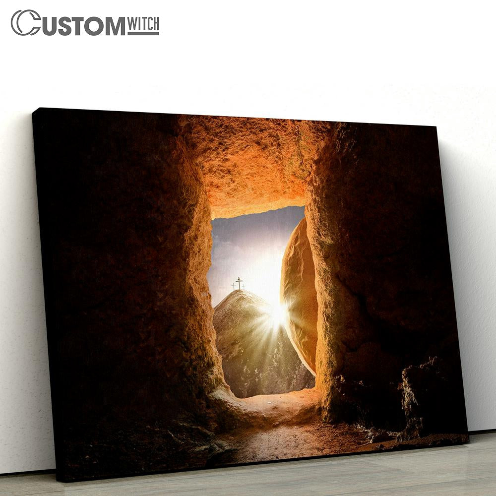 Jesus Tomb Canvas Pictures - Faith Art - Christian Canvas Wall Art Decor