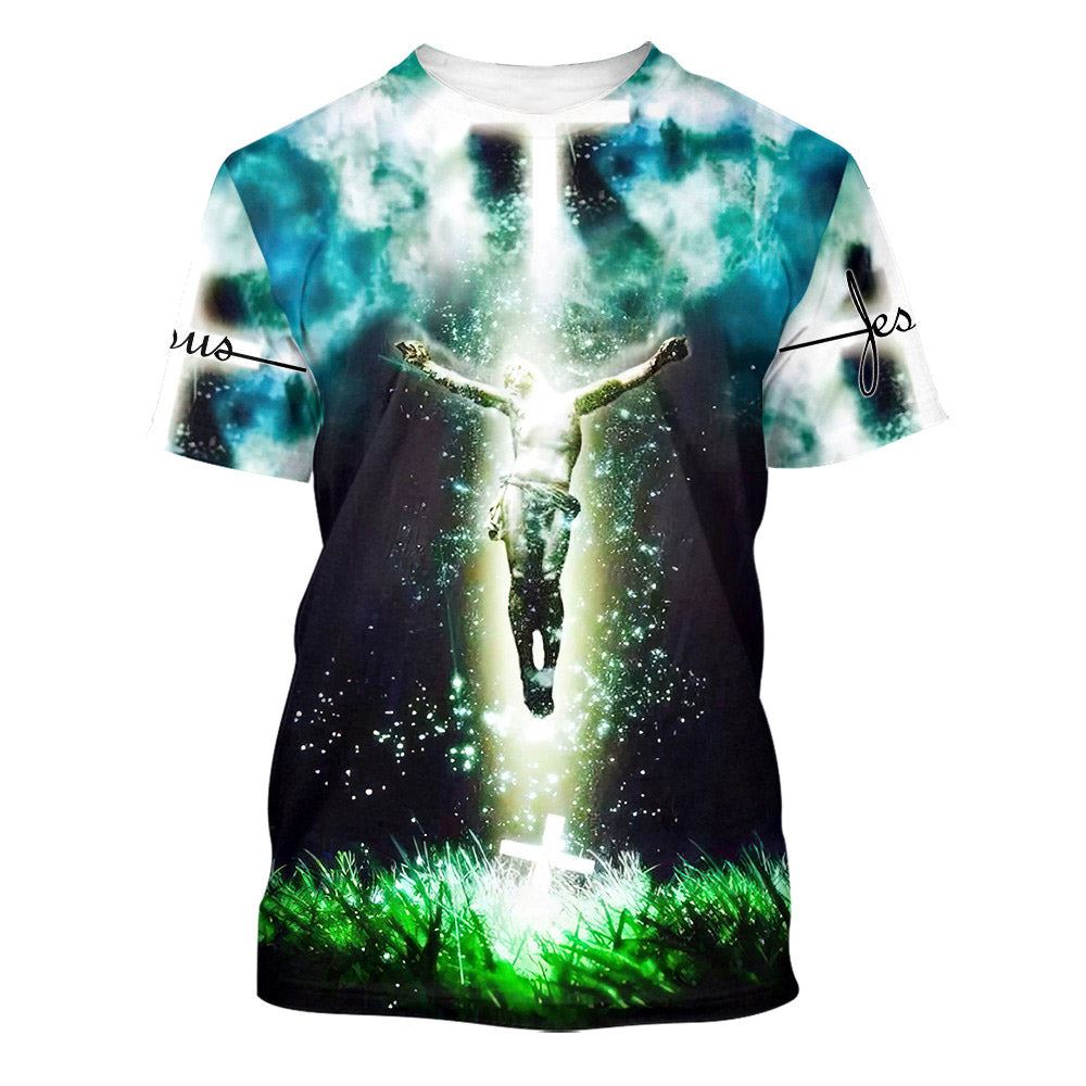 Jesus Underwater All Over Print 3D T Shirt For Men And Women, Christian T-Shirt, Faith Shirt