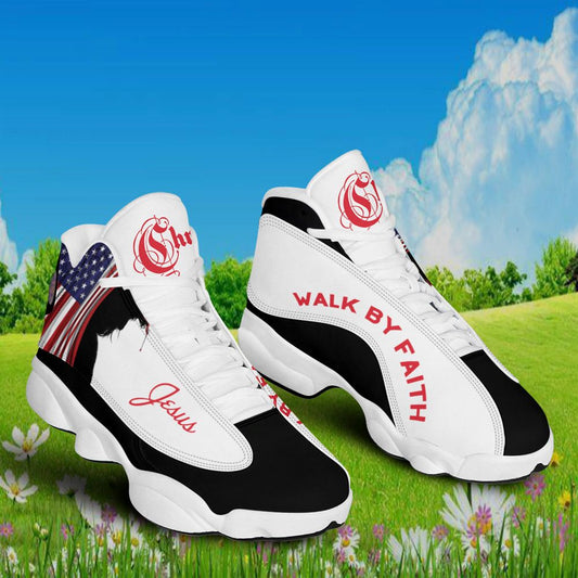 Jesus Walk By Faith Jd13 Shoes For Man And Women, Christian Basketball Shoes, Gift For Christian, God Shoes
