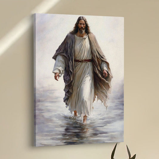 Jesus Walk On Water Canvas Pictures - Jesus Art Prints - Jesus Art - Christian Home Decor