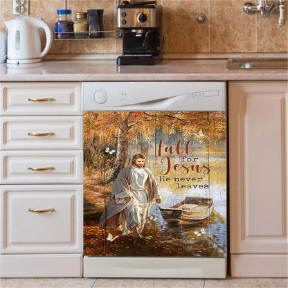 Jesus Walking On The Water 1 Dishwasher Cover, Jesus Dishwasher Wrap, Christian Kitchen Decoration