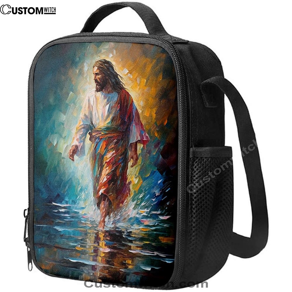 Jesus Walking On The Water 1 Lunch Bag, Christian Lunch Box For School, Picnic