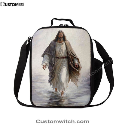 Jesus Walking On Water Lunch Bag - Jesus Pictures, Christian Lunch Box For School, Picnic