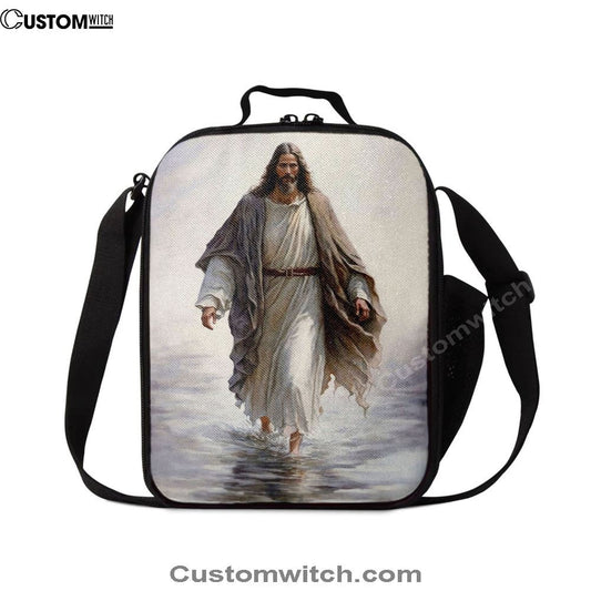 Jesus Walking On Water Lunch Bag - Jesus Pictures, Christian Lunch Box For School, Picnic