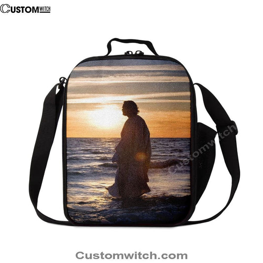 Jesus Walking On Water Lunch Bag Decor, Christian Lunch Box For School, Picnic