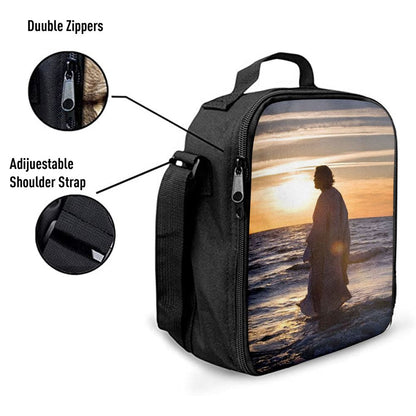 Jesus Walking On Water Lunch Bag Decor, Christian Lunch Box For School, Picnic