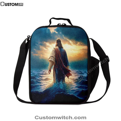 Jesus Walking On Water Lunch Bags, Christian Lunch Box For School, Picnic