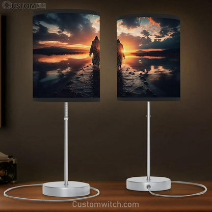 Jesus Walking On Water Lamb Gift Table Lamb - Jesus Christ Picture - Christian Home Decor