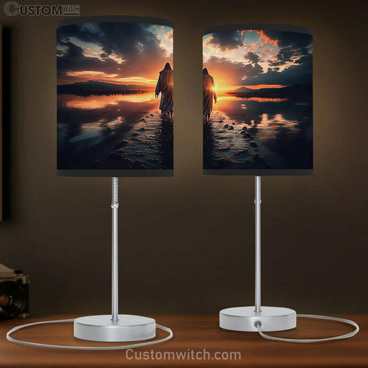 Jesus Walking On Water Lamb Gift Table Lamb - Jesus Christ Picture - Christian Home Decor