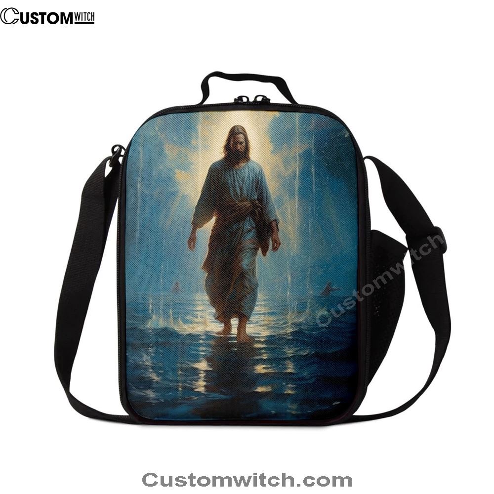 Jesus Walks On The Sea Lunch Bag, Christian Lunch Box For School, Picnic