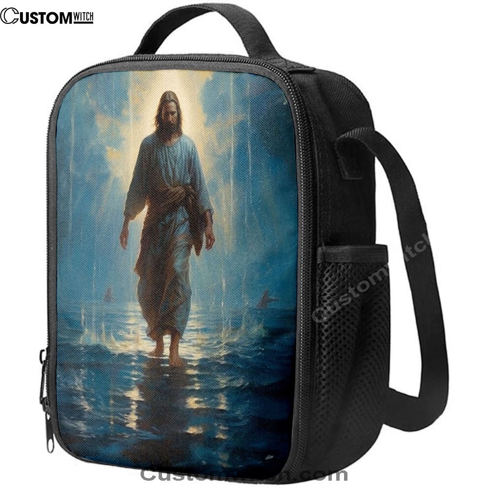 Jesus Walks On The Sea Lunch Bag, Christian Lunch Box For School, Picnic