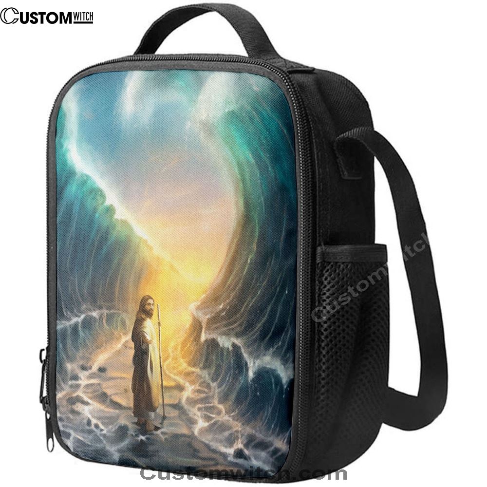 Jesus Walks On Water Lunch Bag - God Will Make A Way For You Lunch Bag, Christian Lunch Box For School, Picnic