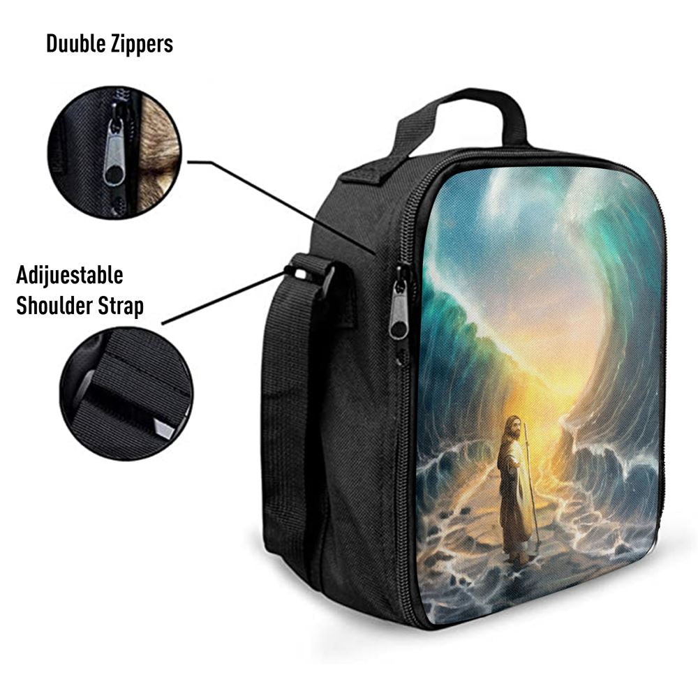 Jesus Walks On Water Lunch Bag - God Will Make A Way For You Lunch Bag, Christian Lunch Box For School, Picnic