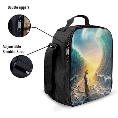 Jesus Walks On Water Lunch Bag - God Will Make A Way For You Lunch Bag, Christian Lunch Box For School, Picnic