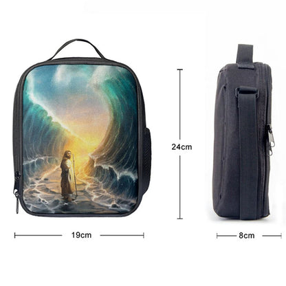Jesus Walks On Water Lunch Bag - God Will Make A Way For You Lunch Bag, Christian Lunch Box For School, Picnic