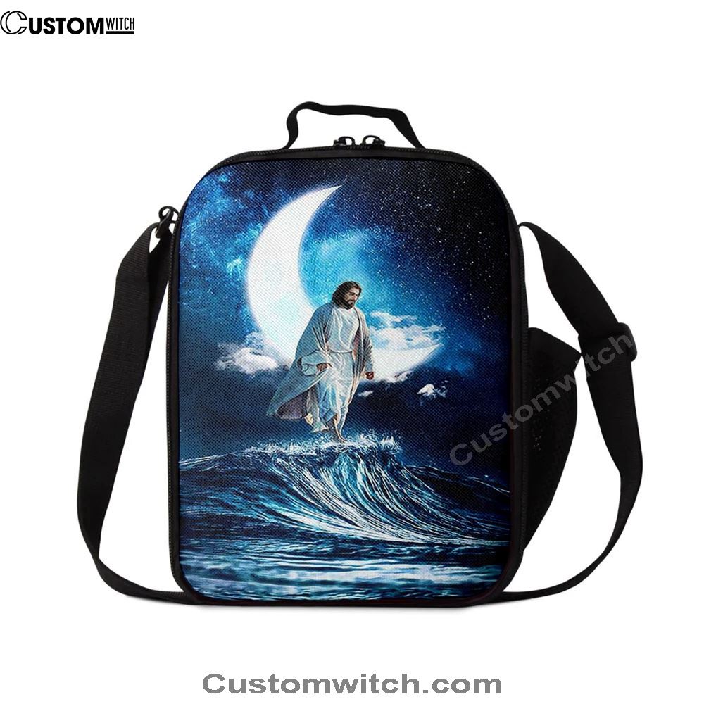 Jesus Walks On Water Lunch Bag, Christian Lunch Box For School, Picnic