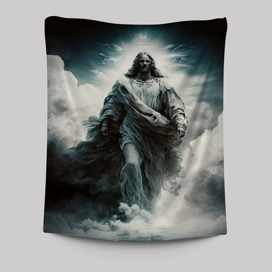 Jesus Walks On Water Tapestry Pictures - Christian Wall Art - Jesus Tapestry Art
