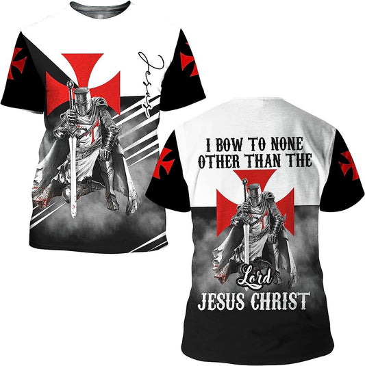 Jesus Warrior Of Christ All Over Print 3D T Shirt For Men And Women, Christian T-Shirt, Faith Shirt